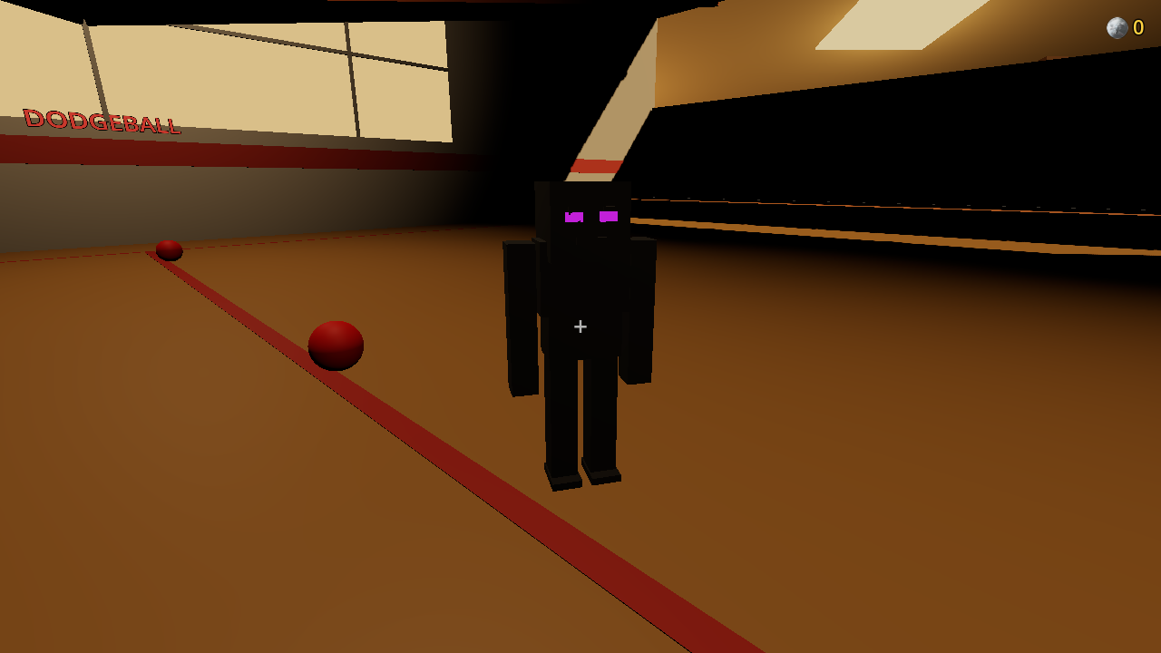 Dodgeball minigame in Bloxcraft
