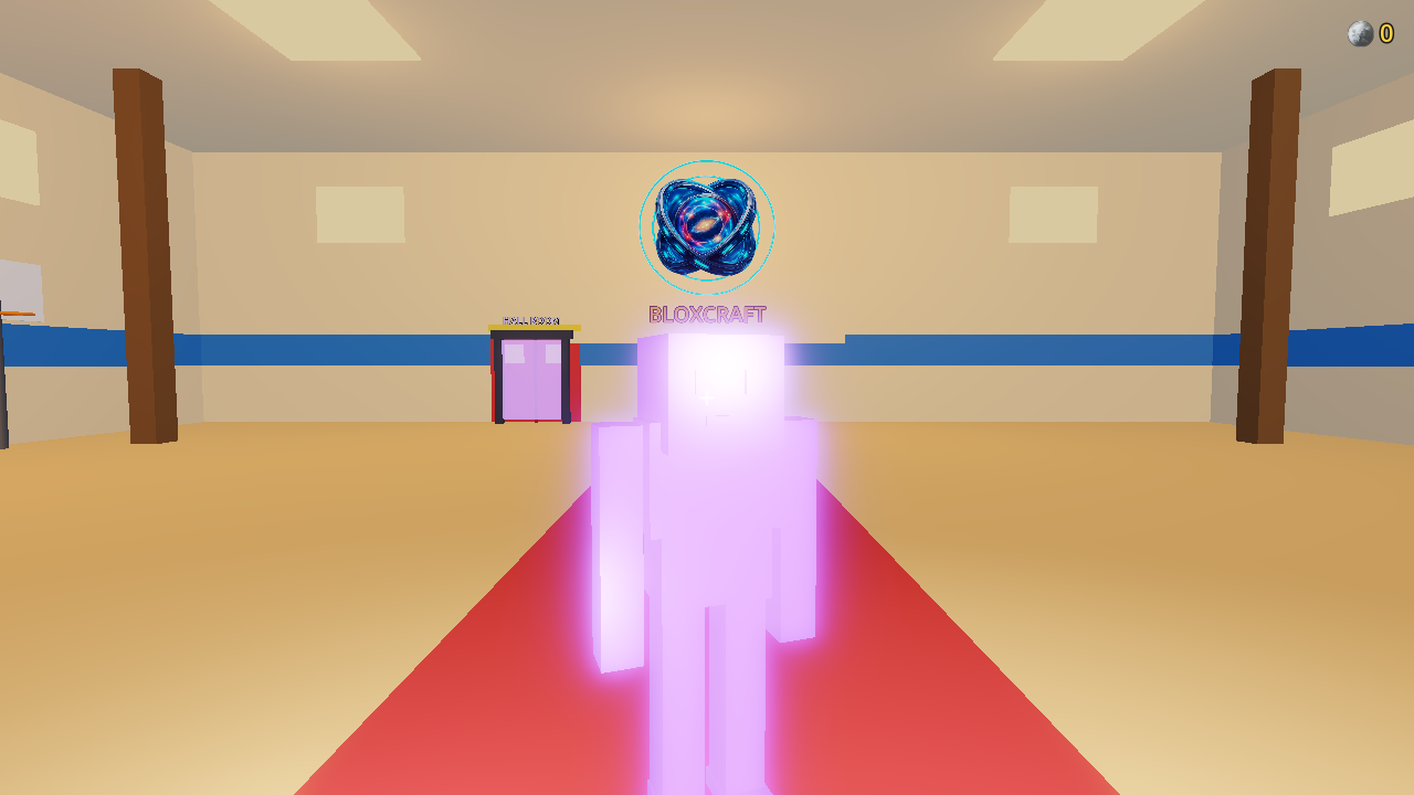 Galaxy avatar skin in Bloxcraft